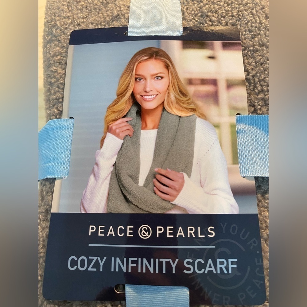 Peace & Pearls Cozy Infinity Scarf (CU)